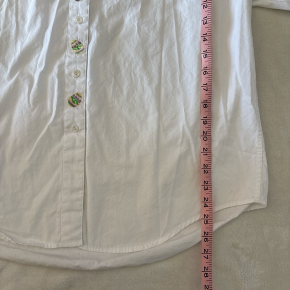 Vintage The Disney Store White Winnie the Pooh Large Easter Button Up - Picture 7 of 7